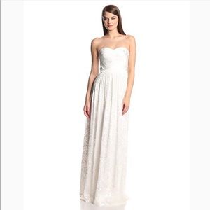 NWT Erin Featherston white hyacinth formal gown 4